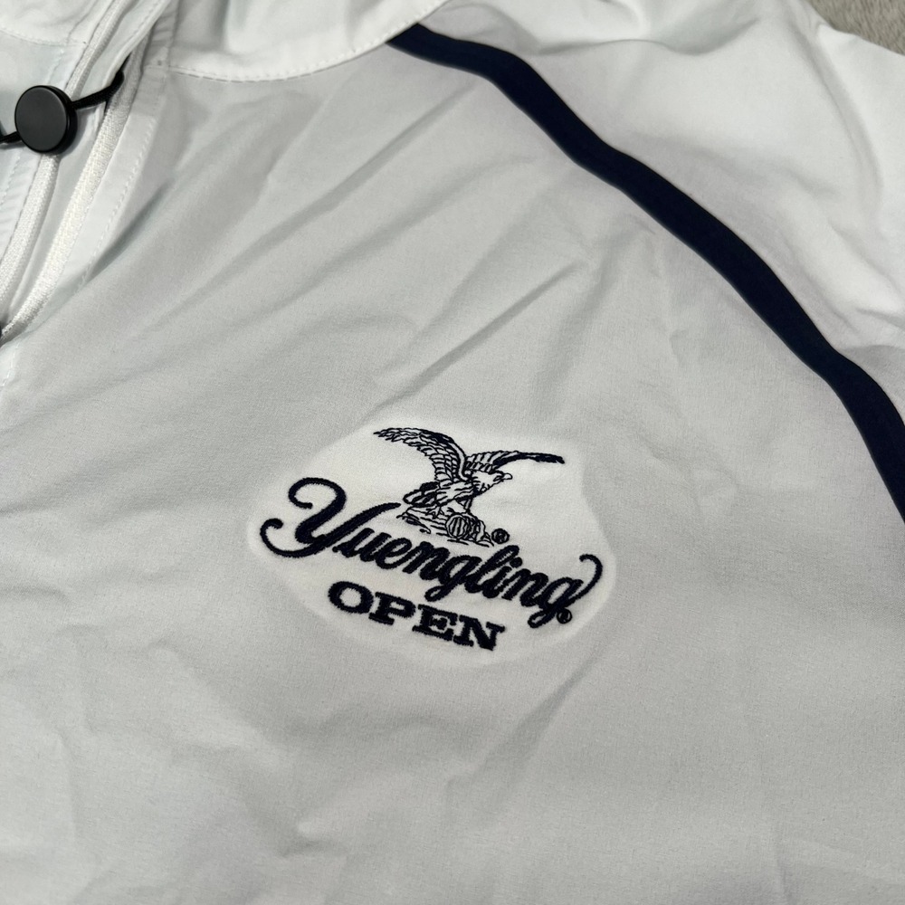 FootJoy Yuengling Open Golf Pullover Men's Large White Gray 1/4 Zip Jacket NWT - Picture 4 of 10